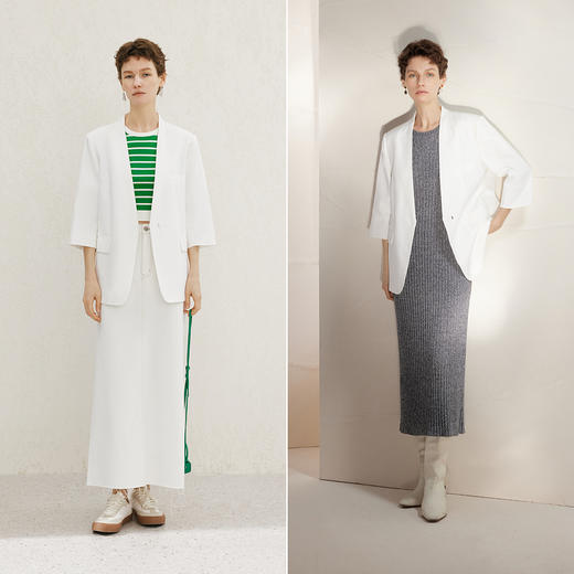 【商场同款】麦檬春秋宽松廓形莱赛尔有里西装5F3110231 商品图1