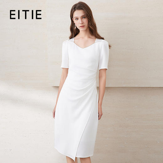 EITIE爱特爱夏季新款优雅气质收腰显瘦礼服连衣裙7777412 商品图1