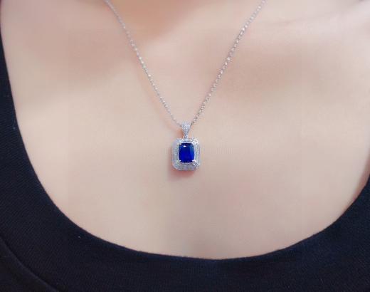 2.95ct刻面蓝宝石吊坠 商品图3