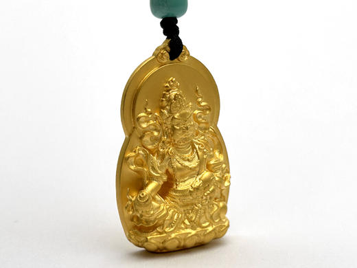 黄财神足金佛牌 商品图3