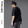 PINLI品立2025春夏新款晕染印花宽松T恤男士国潮休闲拼接短袖上衣B252111006 商品缩略图4