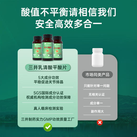 三井制药乳清酸鹅肌肽酸友常备平衡嘌呤结晶代谢中老年呵护关节痛 商品图3