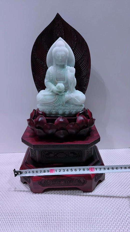 620827翡翠摆件【佛祖 大日如来】 商品图1