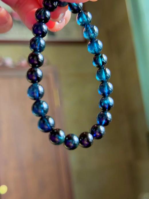 8mm单圈全色蓝碧玺手串 商品图0
