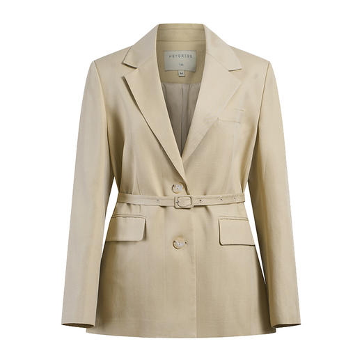 HeyDress平驳领简约腰带西装 商品图4