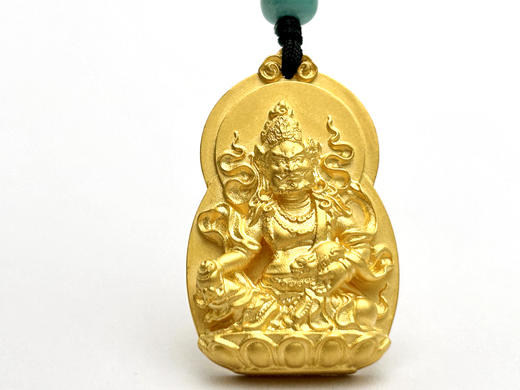 黄财神足金佛牌 商品图0