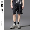 PINLI品立2025春夏新款男士简约休闲宽松短裤潮牌百搭黑色五分裤B252117017 商品缩略图3