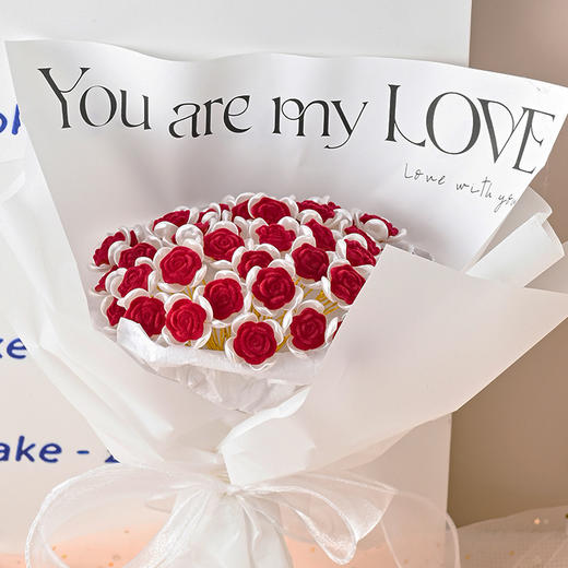 【超美❗️不凋谢的玫瑰花束】手工diy材料包自制仿真手捧花送女友520情人节礼物教师节感恩节女神节 商品图0