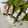 Safiya/索菲娅2025小香风猫咪立体拼贴平底百搭平底草编渔夫鞋SFD1112078 商品缩略图8