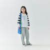 棵初2025年春季新款女童条纹印花长袖T恤拼接中大童花朵图案上衣 商品缩略图3