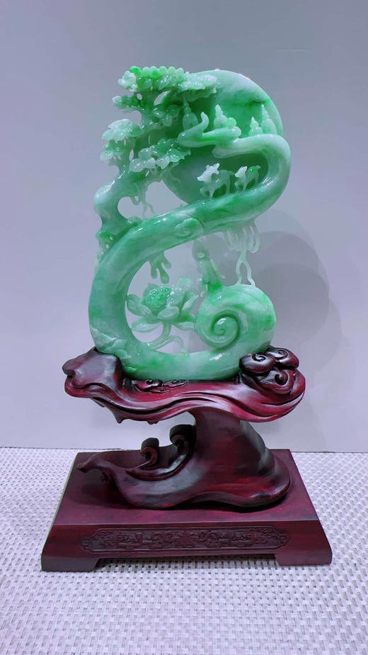 620824翡翠摆件【璐璐发财 鹿鹿相伴】 商品图4