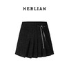 HERLIAN 2025年春季新品可拆卸蝴蝶结装饰不规则百褶短裙 商品缩略图4