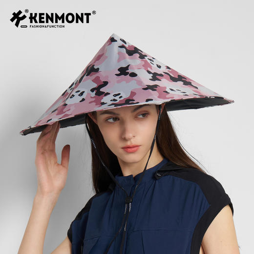卡蒙晴雨两用黑胶防晒帽帽头戴式可折叠伞帽户外遮阳KM-6168/6127/6126 商品图12
