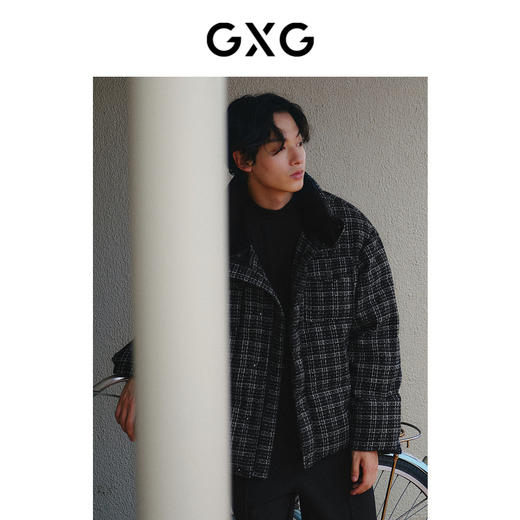 GXG男装 小香风羽绒服男时尚立领面包服保暖羽绒服外套冬热卖 商品图3