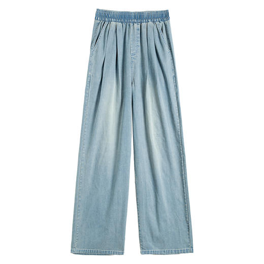 任2条-20【显高显瘦 亲肤轻薄透气】喵小仟 天丝牛仔山本阔腿裤 多种颜色/裤长可选 商品图6