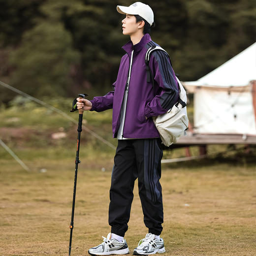 斯辰唯佳 山系户外情侣套装 春季潮流休闲户外三防套装  防水防风防污轻盈透气 商品图8