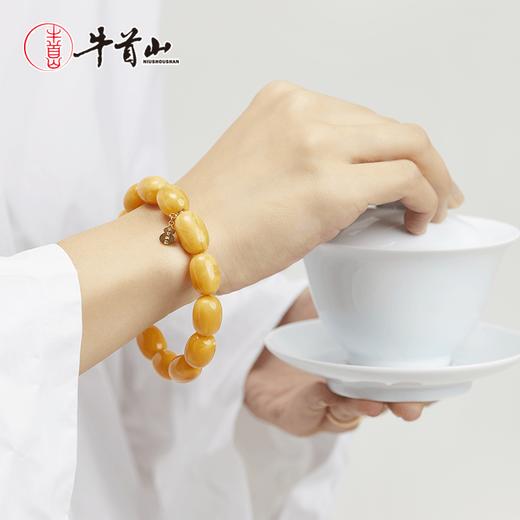 牛首山善缘蜜蜡系列手链本命年红绳串女编织手绳简约闺蜜新年礼物 商品图4