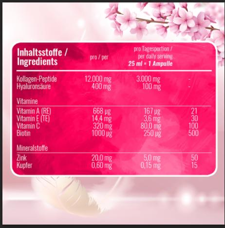 德国BWG胶原蛋白肽口服液饱满肌肤补充玻尿酸BeautyDrink 商品图1