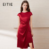 EITIE爱特爱夏季新款洋气气质高腰显瘦飞袖礼服连衣裙7777408 商品缩略图1