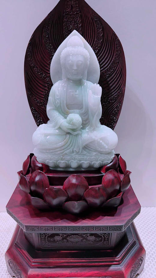 620827翡翠摆件【佛祖 大日如来】 商品图3