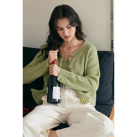 HeyDress彩虹扣针织两件套