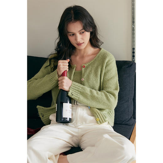 HeyDress彩虹扣针织两件套 商品图0