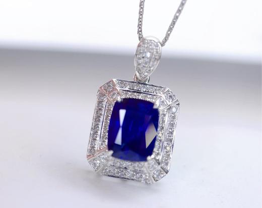 2.95ct刻面蓝宝石吊坠 商品图2
