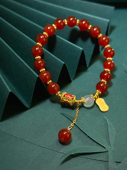 【214情人节专享】天兴珠宝平安喜乐国风手串一件（预售2月13日发货！！） 商品图1