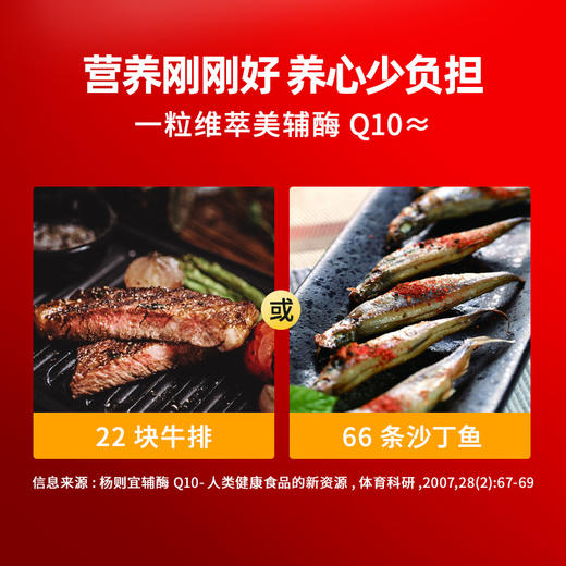 维萃美辅酶Q10美国原装进口高浓度400mg官方正品心脏辅酶素软胶囊 商品图3