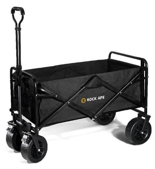 洛克星球折叠露营车（大号越野轮）黑色 商品图0