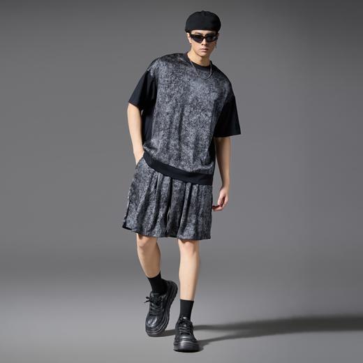 PINLI品立2025春夏新款男士宽松休闲直筒短裤沙滩裤潮B252117016 商品图4