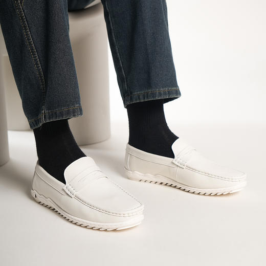 豪麟名鞋奥莱迪嘉男鞋商务鞋牛皮革DJMMO51MS207白色  原价1660元 商品图1