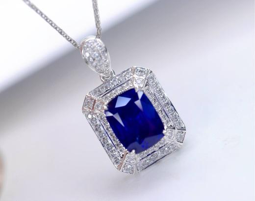 2.95ct刻面蓝宝石吊坠 商品图1