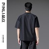 PINLI品立2025春夏新款水墨印花拼接短袖T恤男士国潮宽松休闲上衣B252111012 商品缩略图3
