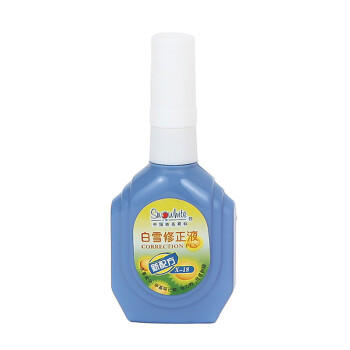 白雪（snowhite）X-18修正液18ml学生涂改液学习办公改正液多用途修正笔蓝瓶单支装 商品图0