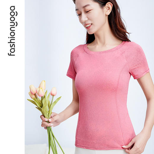 F12305凡圣瑜伽简约雅致舒适三分袖 商品图8