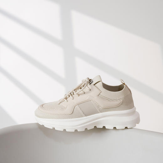 豪麟名鞋奥莱迪嘉男鞋休闲鞋织物DJWTO51MX206杏色  原价1660元 商品图3