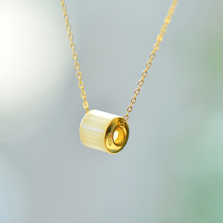 5514-2镀金和田玉路路通吊坠 (5)