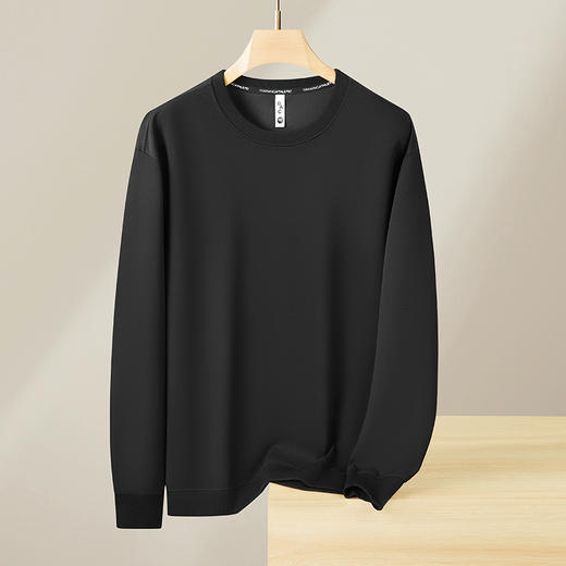 【新款DX】大依优型大码圆领卫衣长袖300斤加肥加大休闲运动上衣男打底衫胖子男士 商品图7