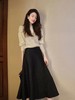 雀说 毛呢半身裙女春秋配毛衣高级感包臀裙新款洋气温柔系穿搭复古裙子5ZF-2025 商品缩略图1