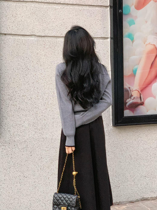 【百图lulu定制】【蝴蝶酥小衫】POLO翻领 蝴蝶結扣 套头针织衫 商品图4