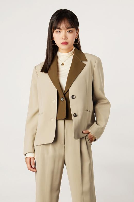 ESTELLICA V领单排扣西装外套 11137 商品图0