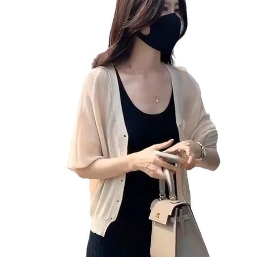 针织开衫女夏2024新款外搭薄款披肩上衣宽松短款外套 商品图4