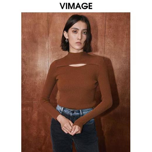 4F 爱特爱 百分百绵羊毛针织衫 商品图2