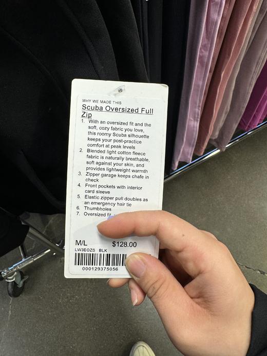 微瑕不退换LULULEMON Scuba Oversized 女士加绒拉链开衫连帽卫衣 商品图1