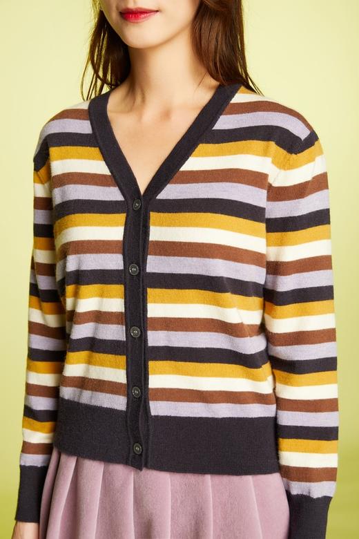 LNNNS 时尚减龄条纹开衫外套 11312 商品图3