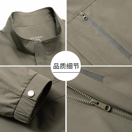 【新款DKP】大依优型大码男装翻领夹克外套加肥加大胖子休闲商务上衣大号百搭潮流 商品图2