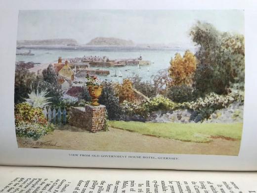 1924年 海峡群岛风物志 32幅精美彩色插图 漆布精装32开 商品图14