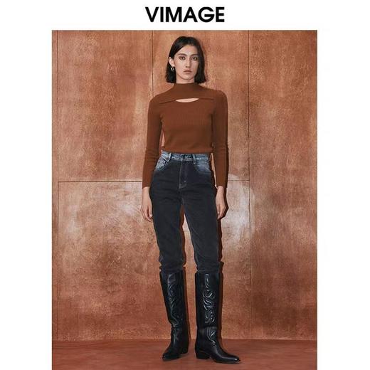 4F 爱特爱 百分百绵羊毛针织衫 商品图1