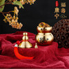 太清避火龙瓶黄铜顶开盖带流苏葫芦铜摆件 商品缩略图0